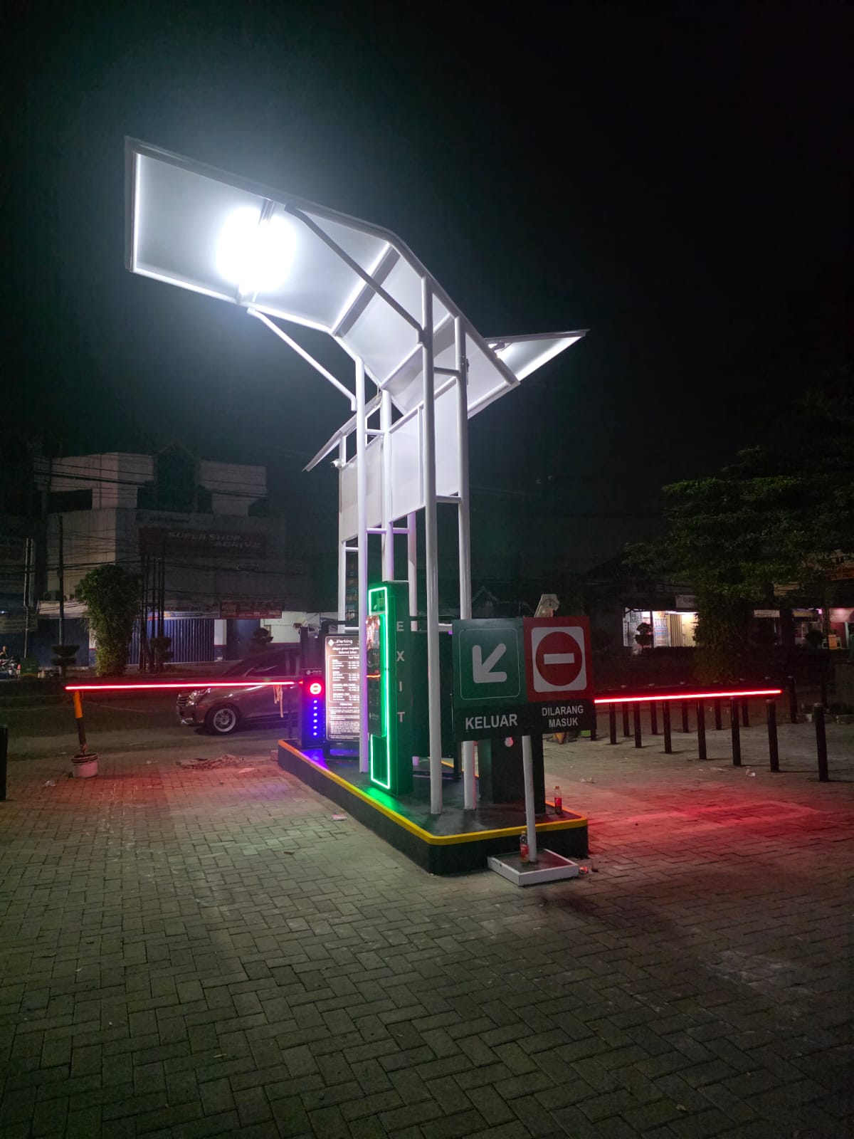SET UP PARKIR CASHLESS LOKASI CILEGON GREEN MEGA BLOK